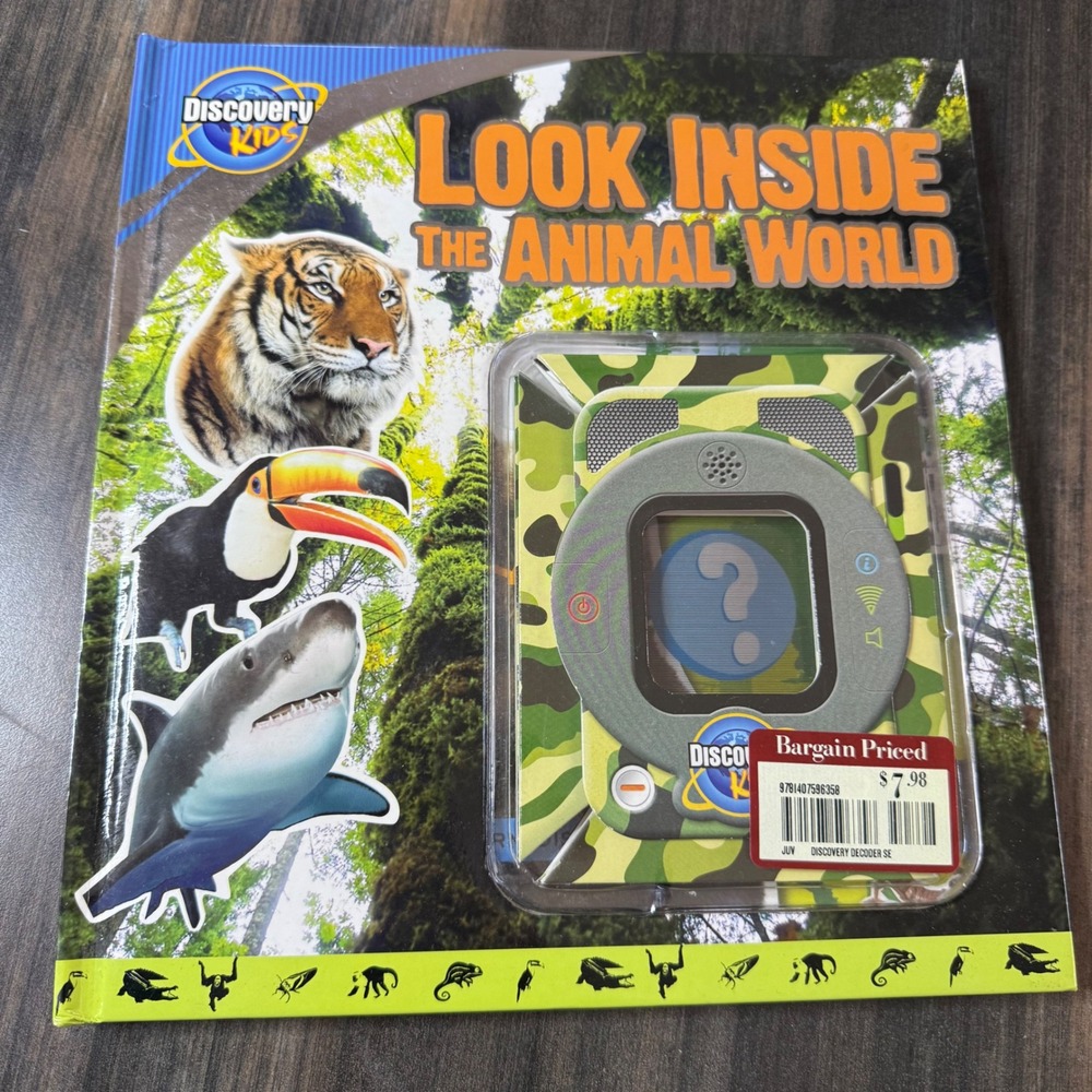 Discovery Kids Look Inside The Animal World Interactive Book‎ with Decoder